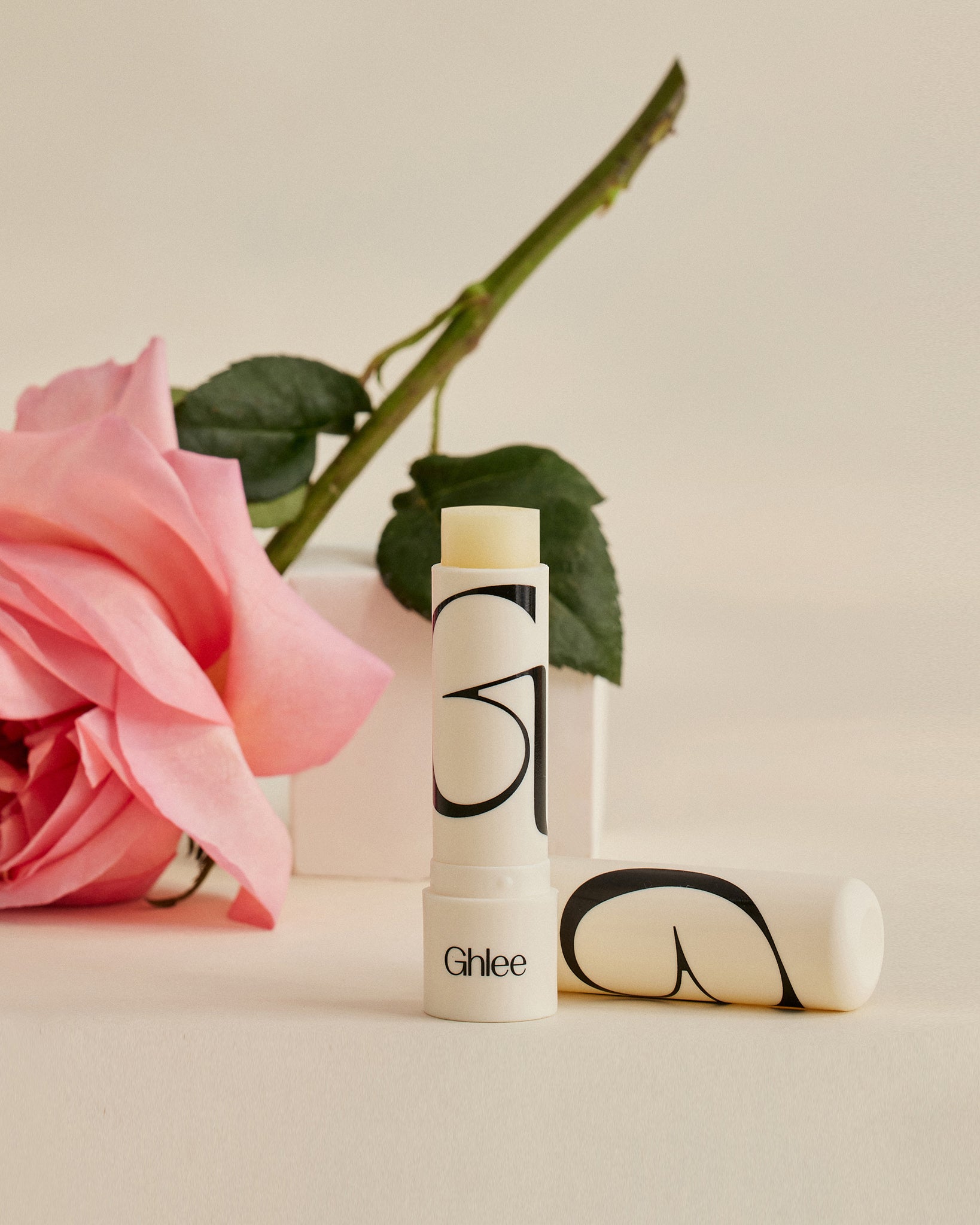 ghlee lip balm rose scent